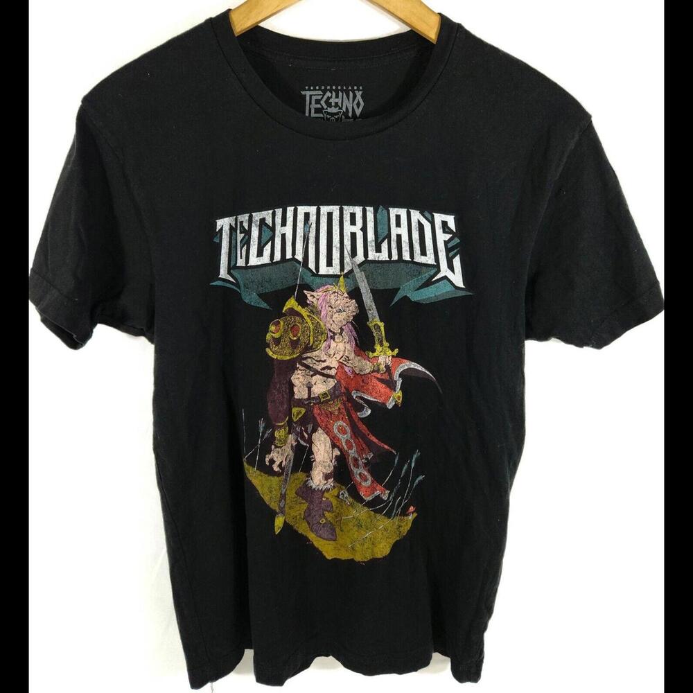 TechnoBlade T-shirt Size M Some Fading Looks Vintage